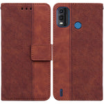Custodia per telefono in pelle goffrata geometrica, For Nokia C2 2nd Edition, For Nokia C21, For Nokia G11 Plus
