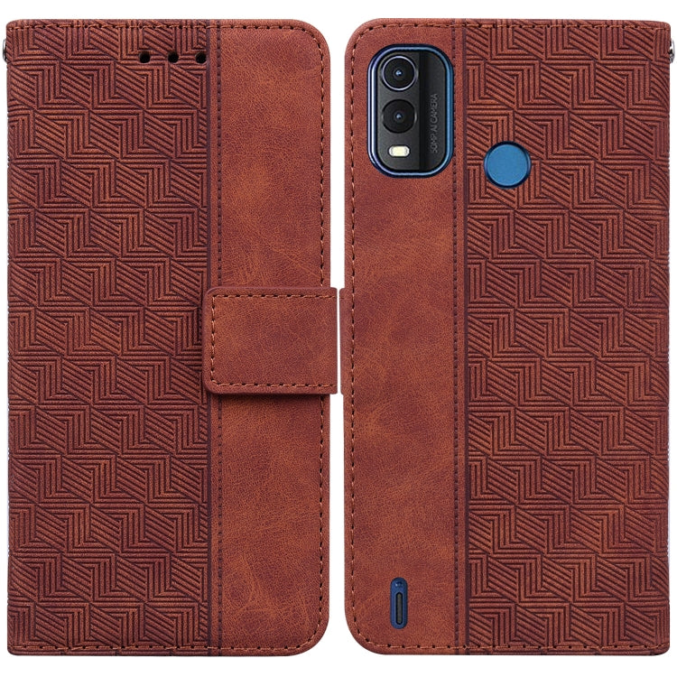 Custodia per telefono in pelle goffrata geometrica, For Nokia C2 2nd Edition, For Nokia C21, For Nokia G11 Plus