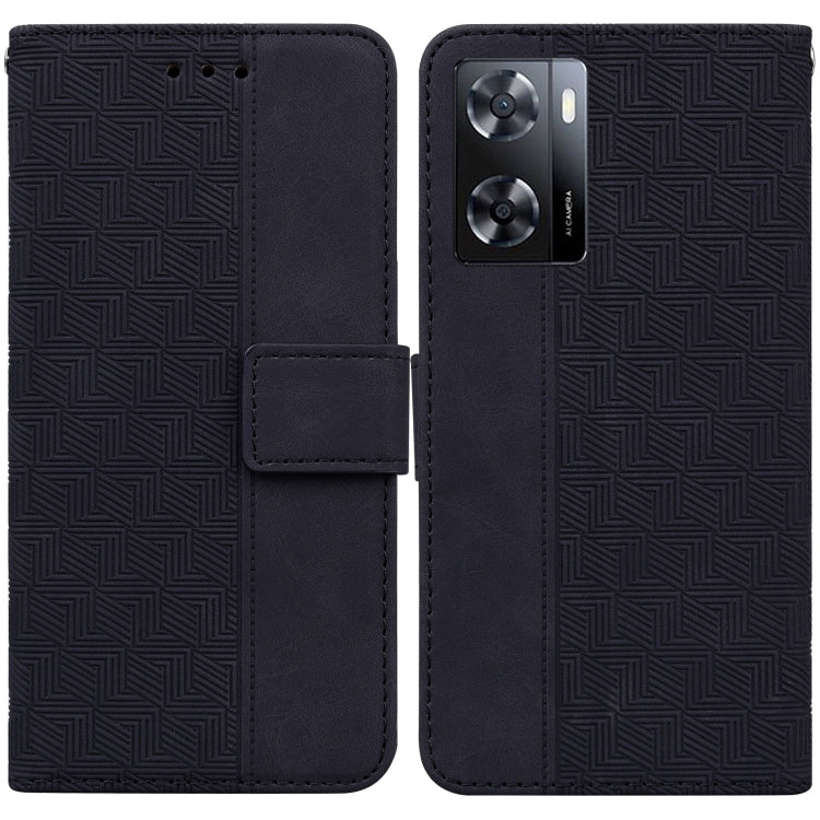 Custodia per telefono in pelle goffrata geometrica, For Tecno Spark 6 GO, For Motorola Moto G62 5G, For Tecno Pop 6 No Fingerprints, For OPPO A57 2022 4G