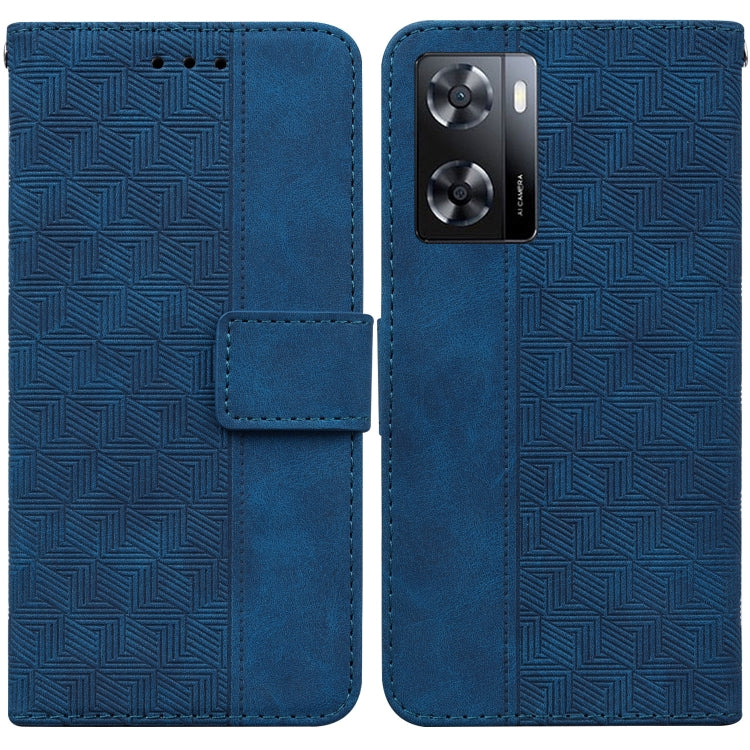 Custodia per telefono in pelle goffrata geometrica, For Tecno Spark 6 GO, For Motorola Moto G62 5G, For Tecno Pop 6 No Fingerprints, For OPPO A57 2022 4G