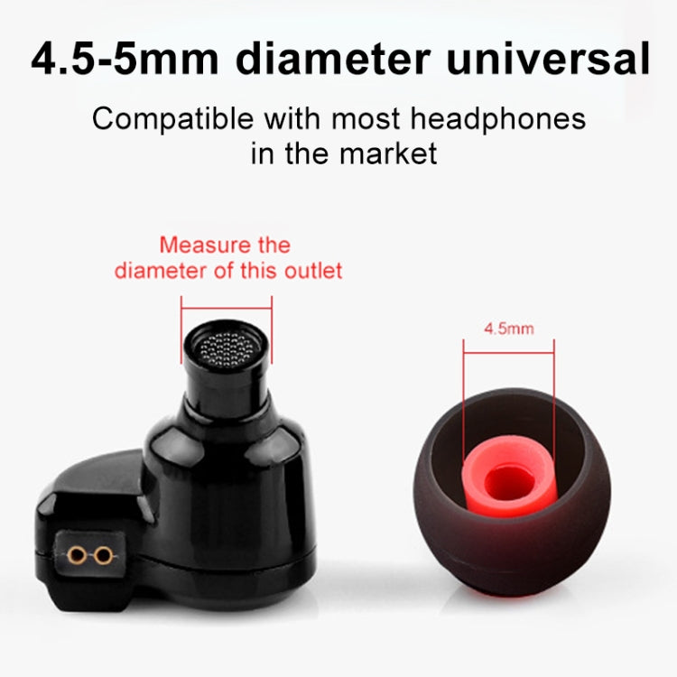 QKZ GJES 6-in-1 Cuffie auricolari in silicone per auricolari in-ear