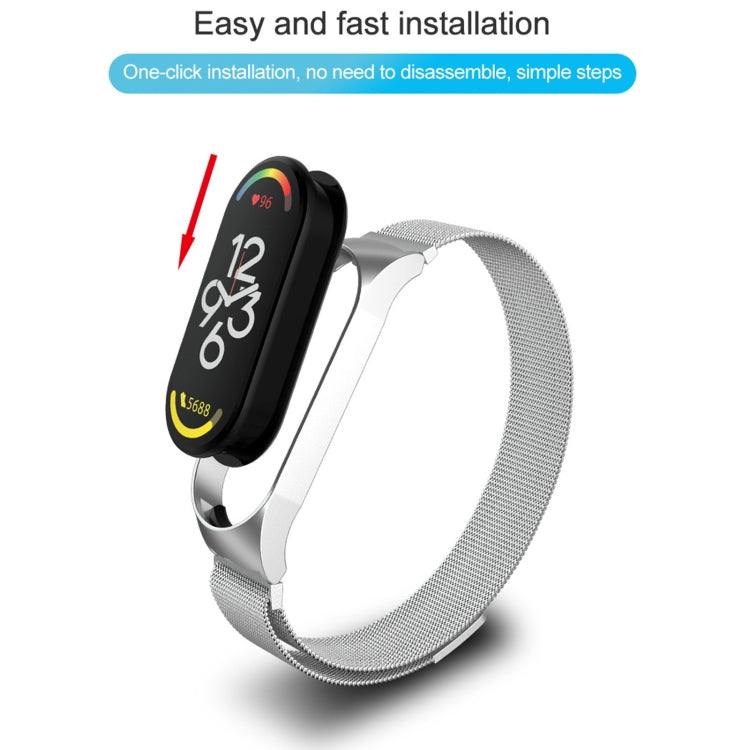 Cinturino in metallo milanese, For Xiaomi Mi Band 7