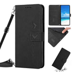 Custodia per telefono in pelle con motivo a cuore Skin Feel con cordino, For Xiaomi Redmi Note 9, For Xiaomi Redmi Note 9S / Note 9 Pro, For Xiaomi Redmi Note 9T, For Xiaomi Redmi Note 10 4G / Note 10S