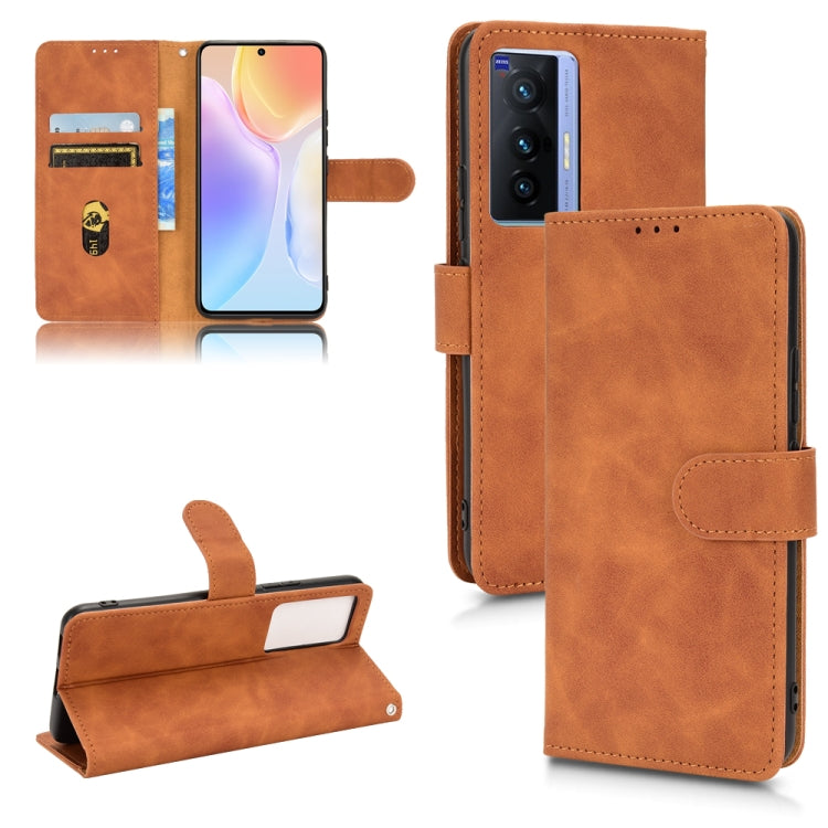 Custodia per telefono in pelle con vibrazione magnetica Skin Feel, For Realme C30 4G, For vivo X70, For vivo X80