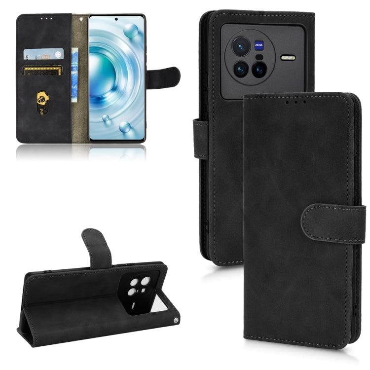 Custodia per telefono in pelle con vibrazione magnetica Skin Feel, For Realme C30 4G, For vivo X70, For vivo X80