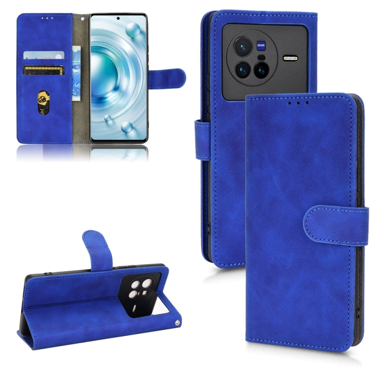 Custodia per telefono in pelle con vibrazione magnetica Skin Feel, For Realme C30 4G, For vivo X70, For vivo X80