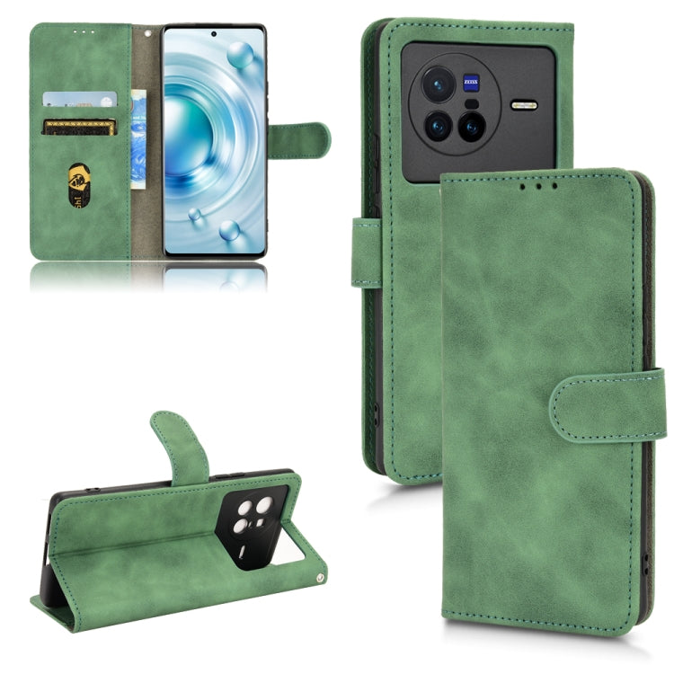 Custodia per telefono in pelle con vibrazione magnetica Skin Feel, For Realme C30 4G, For vivo X70, For vivo X80
