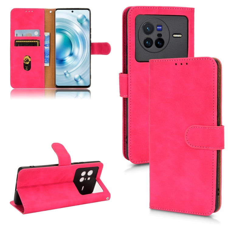 Custodia per telefono in pelle con vibrazione magnetica Skin Feel, For Realme C30 4G, For vivo X70, For vivo X80