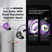 QKZ VK4 In-Ear Subwoofer HiFi Auricolare con controllo a filo con microfono