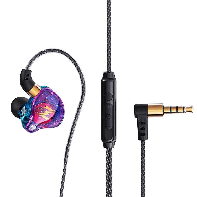 QKZ ZEN Subwoofer in-ear Auricolare sportivo da corsa con musica controllata da filo con microfono