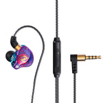 QKZ ZEN Subwoofer in-ear Auricolare sportivo da corsa con musica controllata da filo con microfono