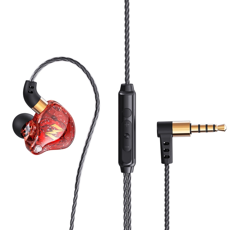 QKZ ZEN Subwoofer in-ear Auricolare sportivo da corsa con musica controllata da filo con microfono