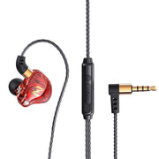 QKZ ZEN Subwoofer in-ear Auricolare sportivo da corsa con musica controllata da filo con microfono
