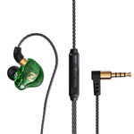 QKZ ZEN Subwoofer in-ear Auricolare sportivo da corsa con musica controllata da filo con microfono