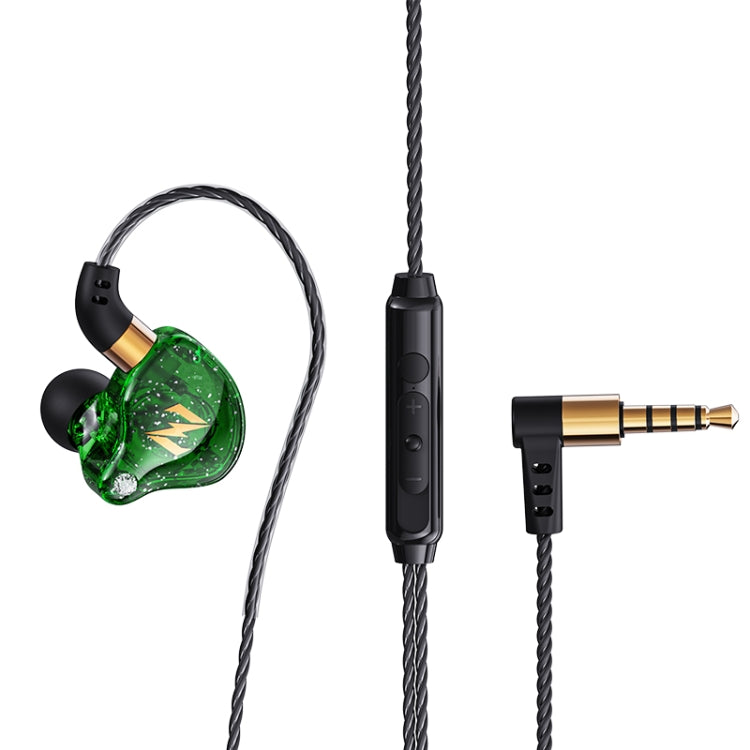 QKZ ZEN Subwoofer in-ear Auricolare sportivo da corsa con musica controllata da filo con microfono