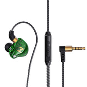 QKZ ZEN Subwoofer in-ear Auricolare sportivo da corsa con musica controllata da filo con microfono