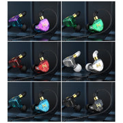 QKZ ZEN Subwoofer in-ear Auricolare sportivo da corsa con musica controllata da filo con microfono