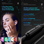 QKZ ZEN Subwoofer in-ear Auricolare sportivo da corsa con musica controllata da filo con microfono