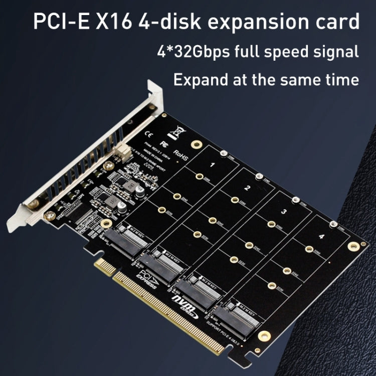 Scheda array di dischi PCI-E PH44 NVME 4 Scheda array diviso
