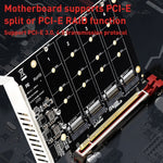 Scheda array di dischi PCI-E PH44 NVME 4 Scheda array diviso