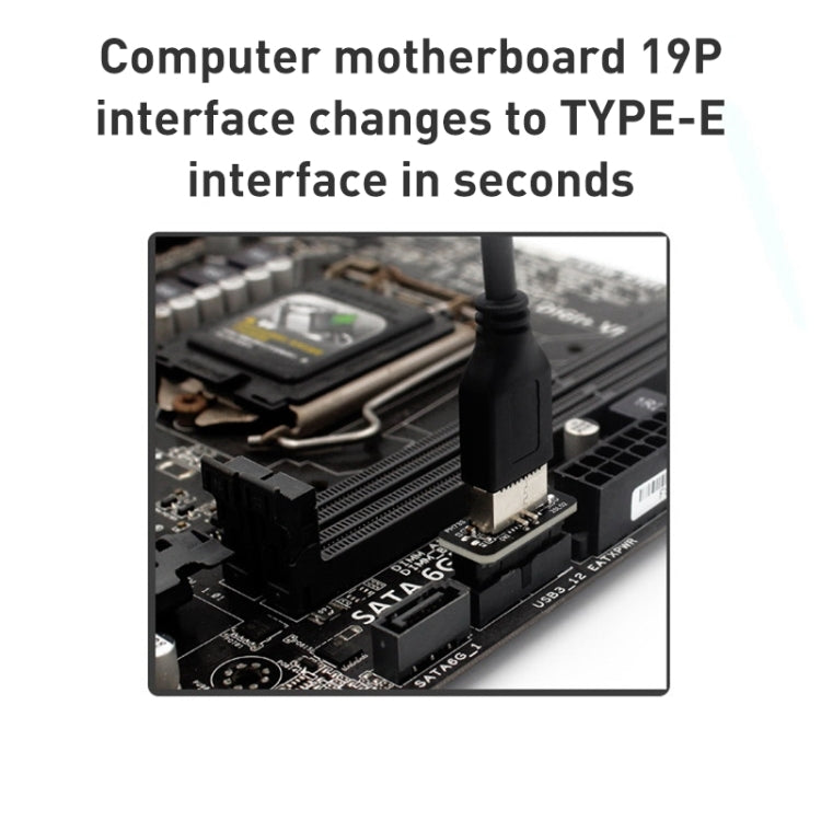 Adattatore USB 3.0 19P/20P a Tipo C per schede madri
