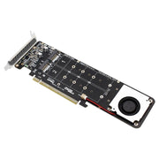 Scheda convertitore RAID SSD PCIe X16 a M.2 M-key NVMEx4, PCIe X16 to M.2