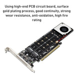Scheda convertitore RAID SSD PCIe X16 a M.2 M-key NVMEx4, PCIe X16 to M.2
