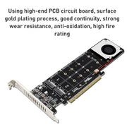 Scheda convertitore RAID SSD PCIe X16 a M.2 M-key NVMEx4, PCIe X16 to M.2