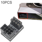 10 PCS ATX 8 pin femmina a 8 pin maschio adattatore angolato a 180 gradi, modello:, PH36A, PH36B, PH38A, PH38B