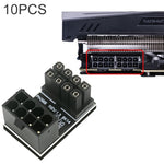 10 PCS ATX 8 pin femmina a 8 pin maschio adattatore angolato a 180 gradi, modello:, PH36A, PH36B, PH38A, PH38B