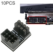10 PCS ATX 8 pin femmina a 8 pin maschio adattatore angolato a 180 gradi, modello:, PH36A, PH36B, PH38A, PH38B