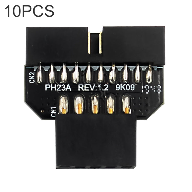 Scheda madre da 10 PC USB 2.0 da 9 pin a USB 3.0 Adattatore connettore plug-in da 19 pin, PH23A, PH23B