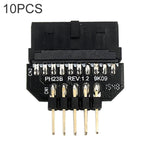 Scheda madre da 10 PC USB 2.0 da 9 pin a USB 3.0 Adattatore connettore plug-in da 19 pin, PH23A, PH23B