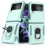 Custodia per telefono PC + TPU con supporto per anello, For Samsung Galaxy Z Flip4