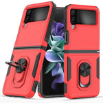 Custodia per telefono PC + TPU con supporto per anello, For Samsung Galaxy Z Flip4