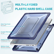 Custodia protettiva per laptop a nido d'ape PC + TPU, For MacBook Pro 14.2 inch A2442 2021
