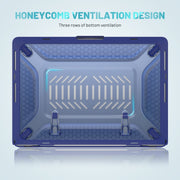 Custodia protettiva per laptop a nido d'ape PC + TPU, For MacBook Pro 14.2 inch A2442 2021