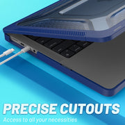 Custodia protettiva per laptop a nido d'ape PC + TPU, For MacBook Pro 14.2 inch A2442 2021
