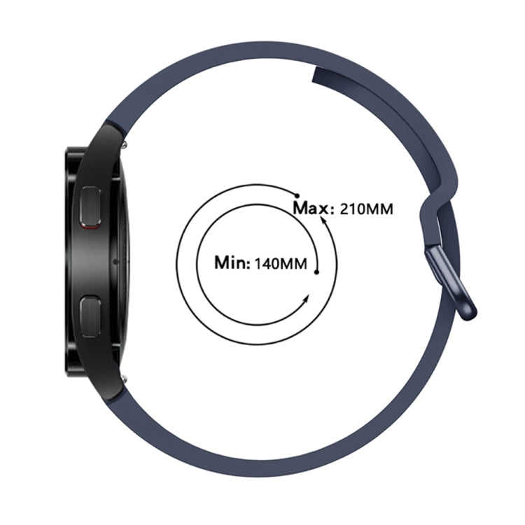 Cinturino per orologio con fibbia colorata in silicone universale, For Samsung Galaxy Watch 5 40mm/44mm / 5 Pro 45mm