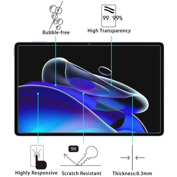 Pellicola in vetro temperato antideflagrante 9H 0,3 mm, For Realme Pad X(1 PC)