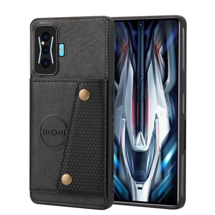Custodia magnetica per telefono con doppia fibbia, For Xiaomi Redmi K50 Pro, For Xiaomi Redmi K50 Gaming, For Xiaomi Redmi Note 11T Pro, For Honor 70