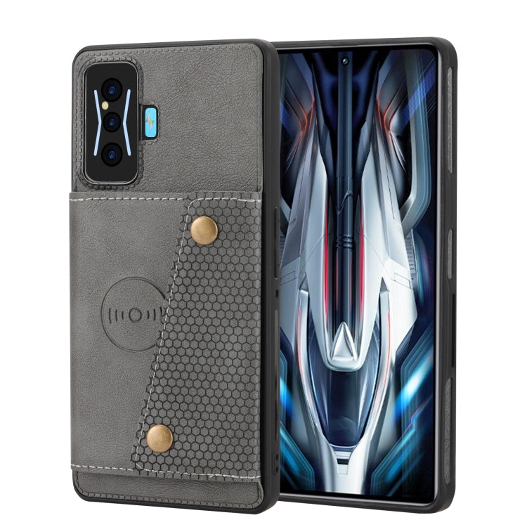 Custodia magnetica per telefono con doppia fibbia, For Xiaomi Redmi K50 Pro, For Xiaomi Redmi K50 Gaming, For Xiaomi Redmi Note 11T Pro, For Honor 70