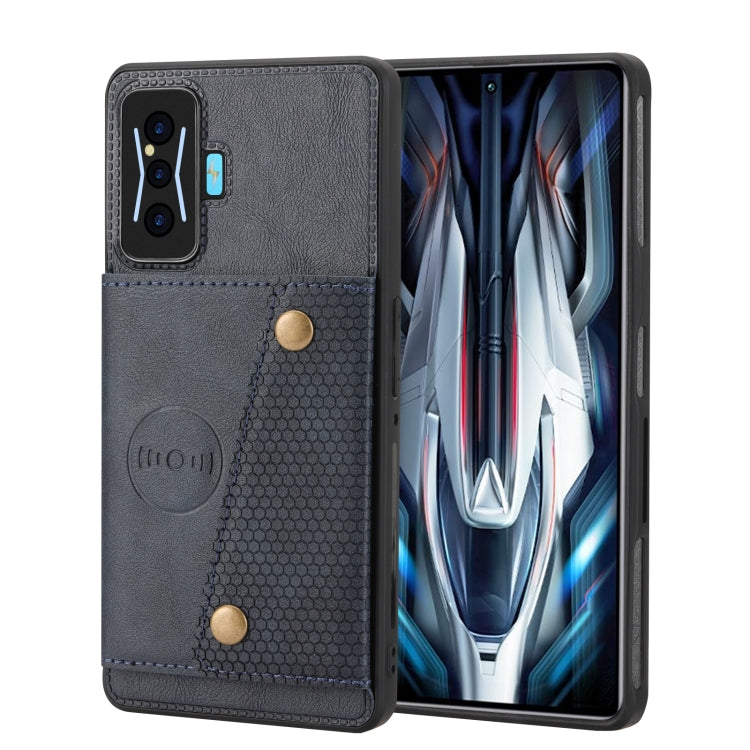 Custodia magnetica per telefono con doppia fibbia, For Xiaomi Redmi K50 Pro, For Xiaomi Redmi K50 Gaming, For Xiaomi Redmi Note 11T Pro, For Honor 70