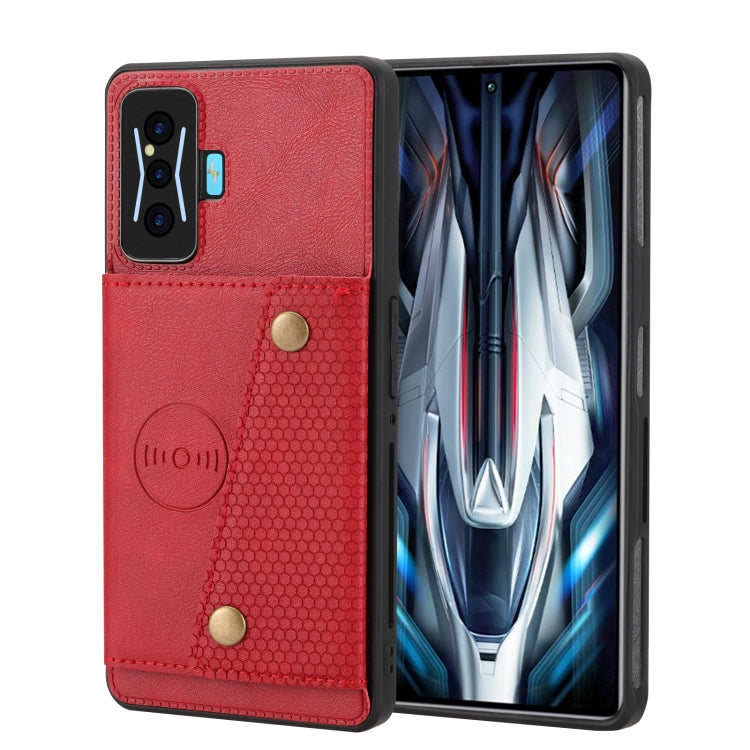 Custodia magnetica per telefono con doppia fibbia, For Xiaomi Redmi K50 Pro, For Xiaomi Redmi K50 Gaming, For Xiaomi Redmi Note 11T Pro, For Honor 70