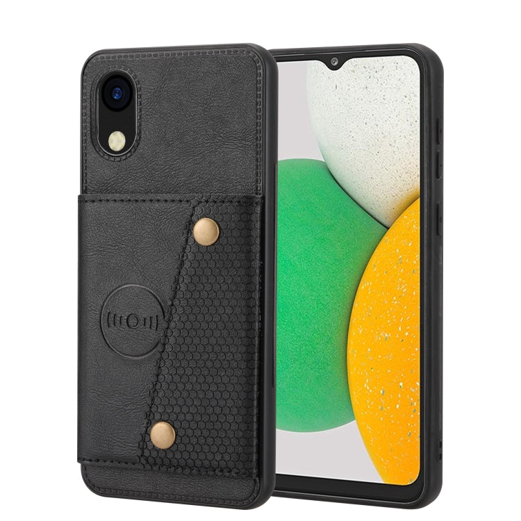 Custodia magnetica per telefono con doppia fibbia, For Honor 70 Pro, For Samsung Galaxy A03 Core