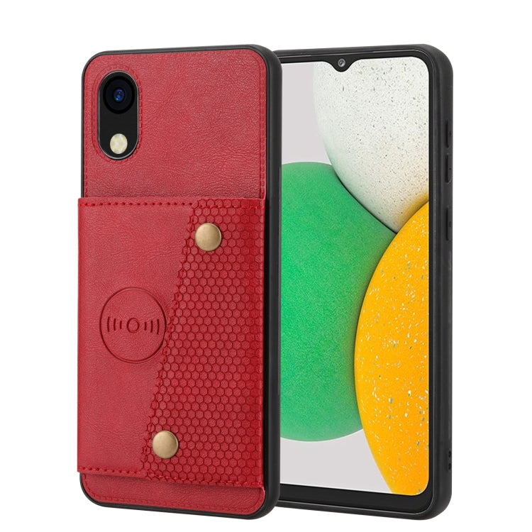 Custodia magnetica per telefono con doppia fibbia, For Honor 70 Pro, For Samsung Galaxy A03 Core
