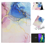 Custodia in pelle con motivo marmo per iPad mini e Pro