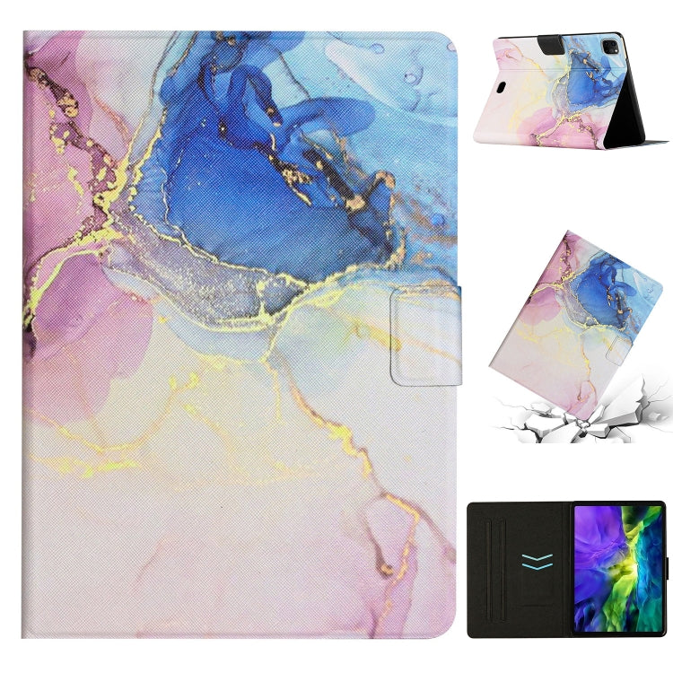 Custodia in pelle con motivo marmo per iPad mini e Pro