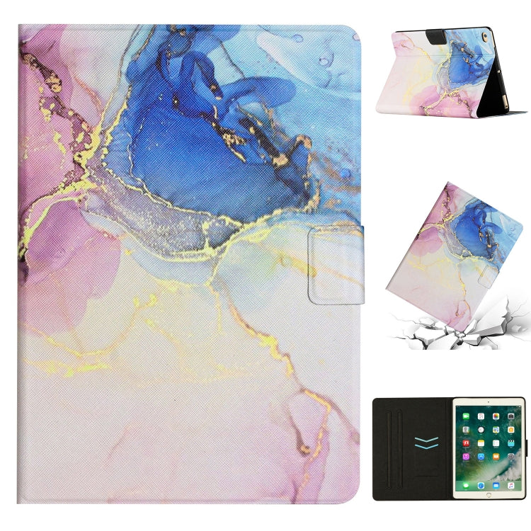 Custodia in pelle con motivo marmo per iPad mini e Pro