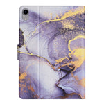 Custodia in pelle con motivo marmo per iPad mini 2024